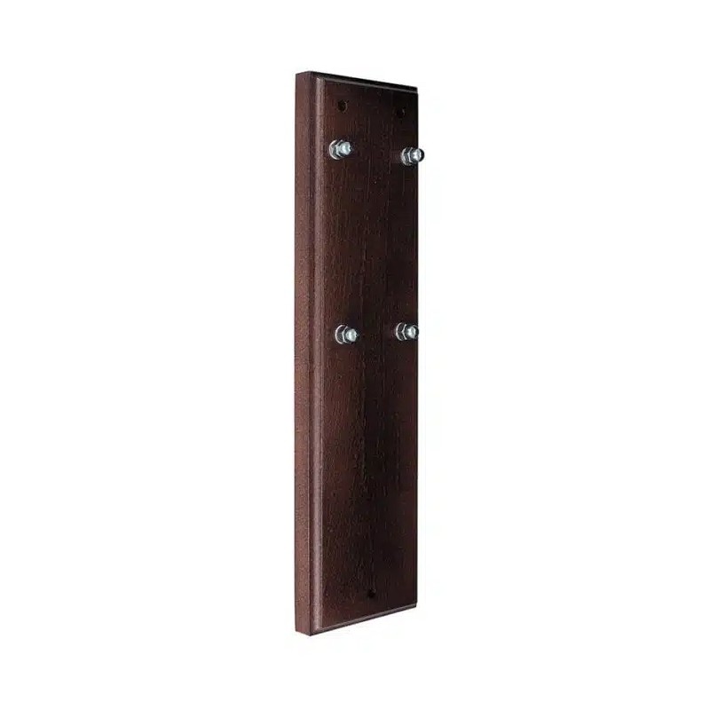 Support mural BOJ en bois sapelli foncé avec points de fixation