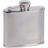 Flasque Haller en inox 12 cl, face texturée et bouchon à vis attaché