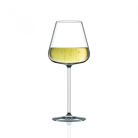 Verre à champagne Étoilé Sparkle Xtreme 48 cl Italesse rempli de vin effervescent