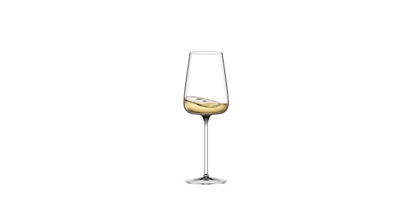Verre Étoilé Blanc Xtreme 57 cl Italesse contenant du vin blanc