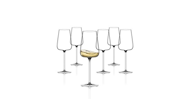 Lot de six verres Étoilé Blanc Xtreme Italesse de 57 cl