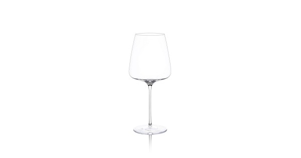 Verre Étoilé Noir Xtreme Italesse vide, grand calice transparent
