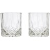 Les deux verres à whisky à reliefs du coffret Gentleman