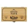 Couvercle en bambou du coffret Millésime Meilleur Papa The Concept Factory