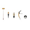 Thermomètre, bouchons, sommelier et collier du coffret Meilleur Papa