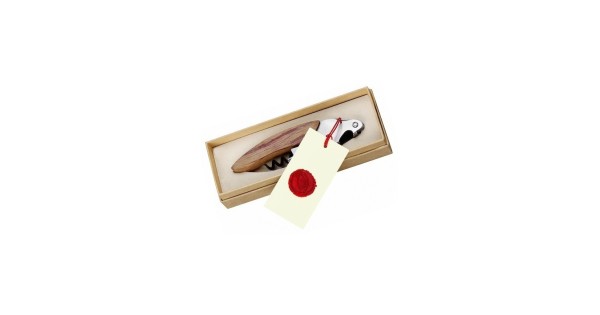 Sommelier Origine Ligne W dans sa boîte kraft avec étiquette cachetée à la cire