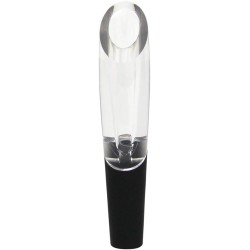Verseur aérateur Vinturi On-Bottle en acrylique transparent avec embout noir