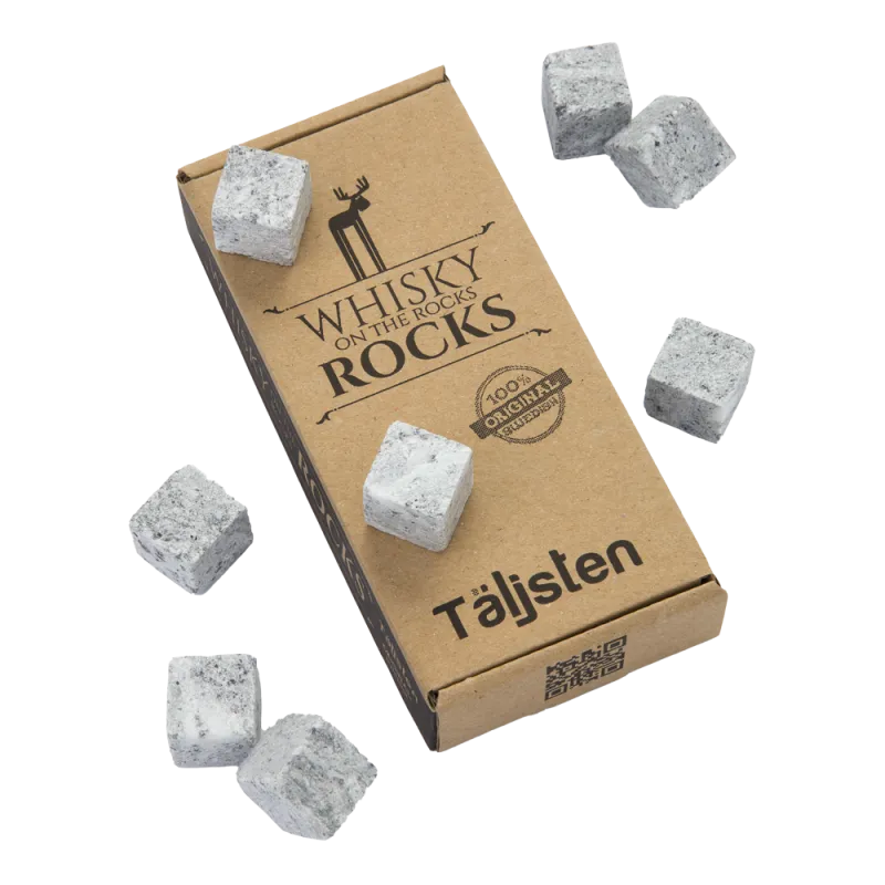 Huit pierres à whisky Original Täljsten avec leur boîte kraft