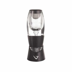 Aérateur Classic Vinturi V1010 avec filtre dans sa chambre et base anti-gouttes