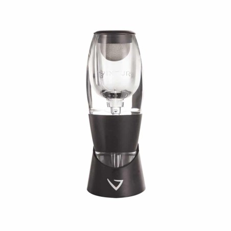 Aérateur Classic Vinturi V1010 avec filtre dans sa chambre et base anti-gouttes