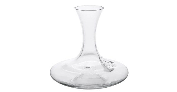 Carafe Merlino 1,3 L Deru vide, fond large et empreinte pour le pouce