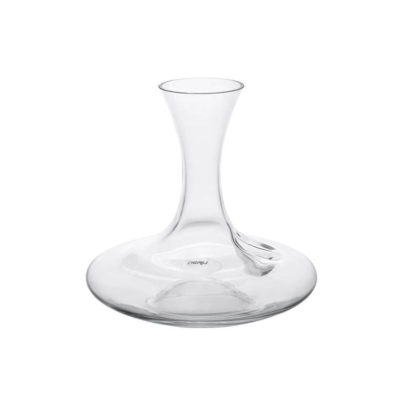 Carafe Merlino 1,3 L Deru vide, fond large et empreinte pour le pouce