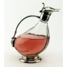 Carafe Canard 0,8 L Le Potier d’Étain avec vin, bec canard, anse et pied en étain