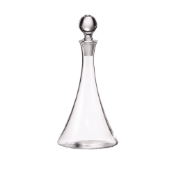 Carafe Pyramide 1 L Bohemia Royal Crystal avec long col et bouchon boule en verre