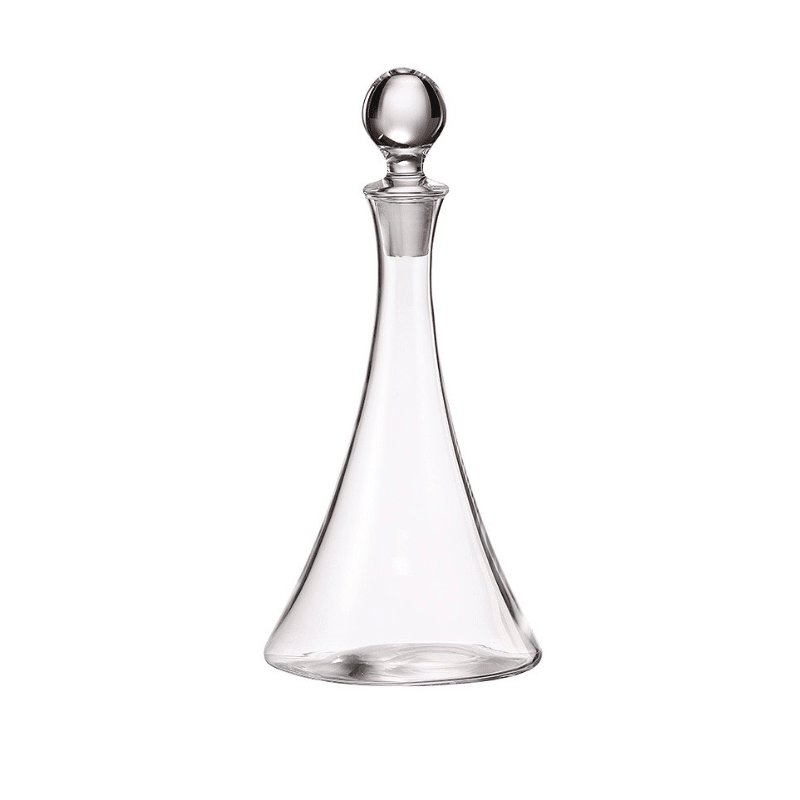 Carafe Pyramide 1 L Bohemia Royal Crystal avec long col et bouchon boule en verre