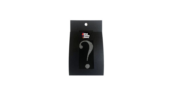 Emballage de la Blind Tasting Sleeve noire à repère blanc