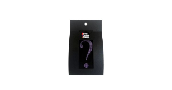 Emballage de la Blind Tasting Sleeve noire à repère mauve
