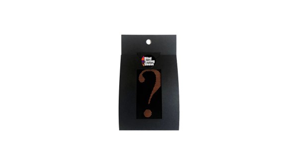 Emballage de la Blind Tasting Sleeve noire à repère orange
