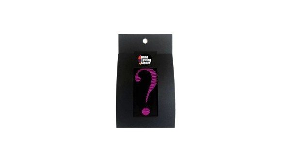 Emballage de la Blind Tasting Sleeve noire à repère rose