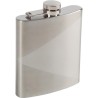 Flasque Haller 81126 en inox à motif triangulaire avec bouchon à vis attaché