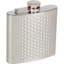 Flasque Haller 81128 en inox à relief nid d’abeilles et bouchon à vis attaché