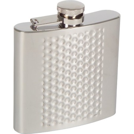 Flasque Haller 81128 en inox à relief nid d’abeilles et bouchon à vis attaché