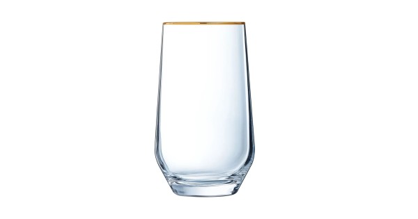Gobelet haut Ultime Bord Or 40 cl Cristal d’Arques avec bord doré