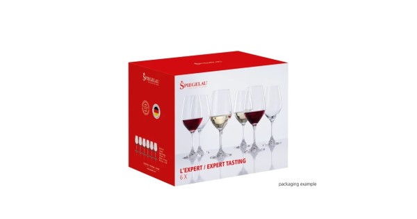 Boîte Spiegelau L’Expert Expert Tasting illustrée de verres de dégustation