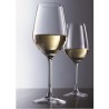 Deux verres Viña Schott Zwiesel présentés avec du vin blanc
