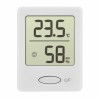 Thermo-hygromètre numérique TFA 30.5041.02 blanc avec affichage de température, humidité et sourire