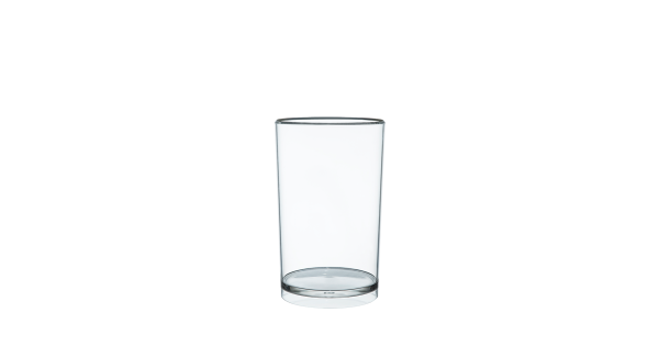 Seau à glace Pure Lehmann transparent pour une bouteille, présenté vide