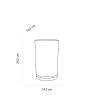 Schéma du seau Pure Lehmann avec ses dimensions