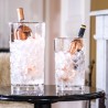 Comparaison des seaux Pure Magnum et Pure Lehmann avec bouteilles et glaçons