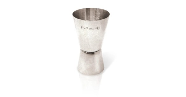 Doseur double en inox Vin Bouquet, mesures de 20 et 40 ml