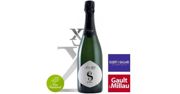 Champagne sans sulfite Xavier LORIOT cuvée 100S millésime 2013