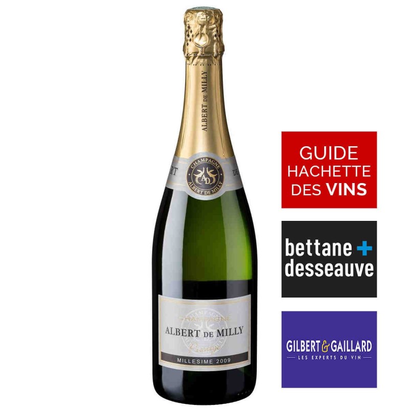Champagne Albert de MILLY - Brut Prestige Millésime 2009