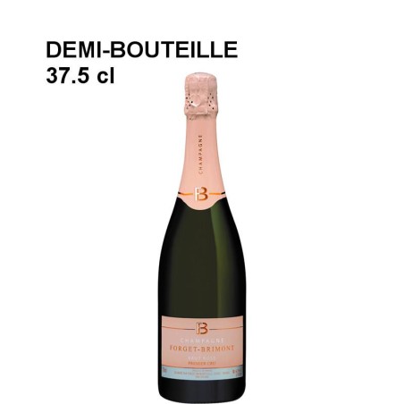 12 demi-bouteilles champagne Forget-Brimont rosé 1er Cru