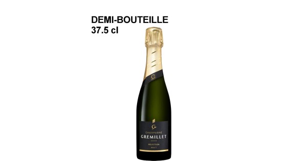 Demi-bouteille de champagne Gremillet brut Sélection