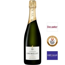 bouteille de champagne Gremillet Extra-Brut Zéro dosage Brut nature