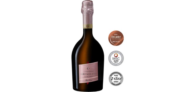 Bouteille champagne Gremillet extra-brut Rosé Vrai 