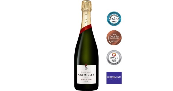 bouteille champagne Gremillet Blanc de Noirs 100% pinot