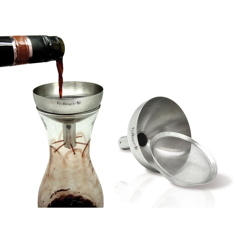 Entonnoir à vin en cuivre Français vintage, passoire à vin