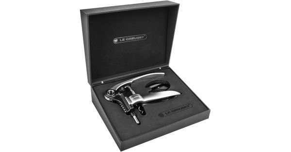 Coffret cadeau tire-bouchon en métal LM 250 + coupe-capsule Le Creuset Screwpull
