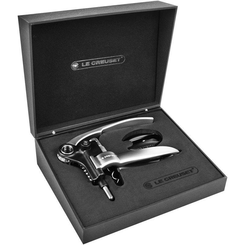 Coffret tirebouchon LM 250 métal + coupecapsule Le Creuset Screwpull